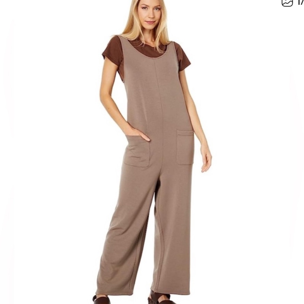 Madewell Superbrushed Soft Fleece Pull On Jumpsuit